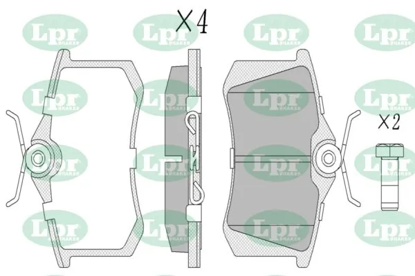 LPR-CN fékbetétkészlet, tárcsafék - 05P1788 - TothCarparts