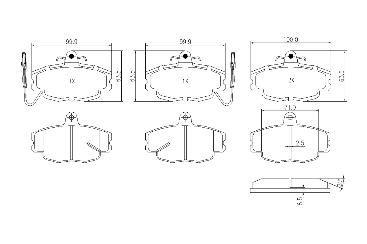 BOGAP fékbetétkészlet, tárcsafék - R8210141 - TothCarparts