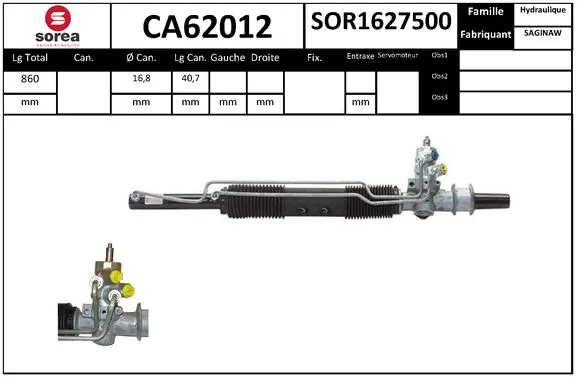 STARTCAR kormánygép - CA62012 - TothCarparts