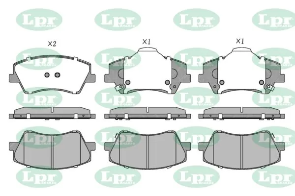 LPR-CN fékbetétkészlet, tárcsafék - 05P5065 - TothCarparts