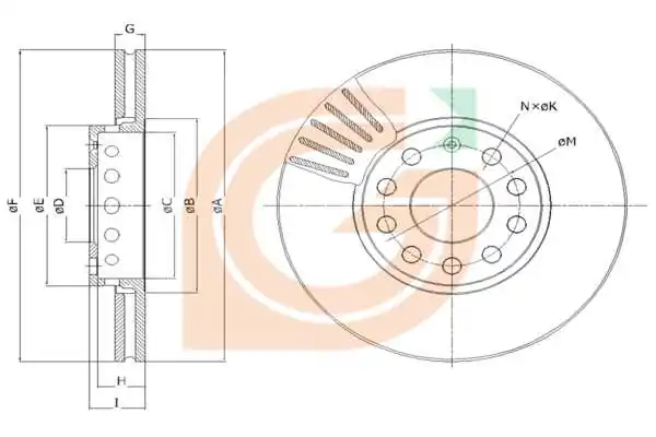 GAMA-SA féktárcsa - GM20194 - TothCarparts