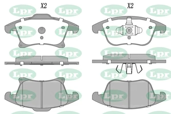 LPR-CN fékbetétkészlet, tárcsafék - 05P1914 - TothCarparts