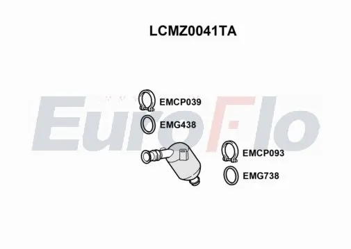 EuroFlo katalizátor - LCMZ0041TA - TothCarparts