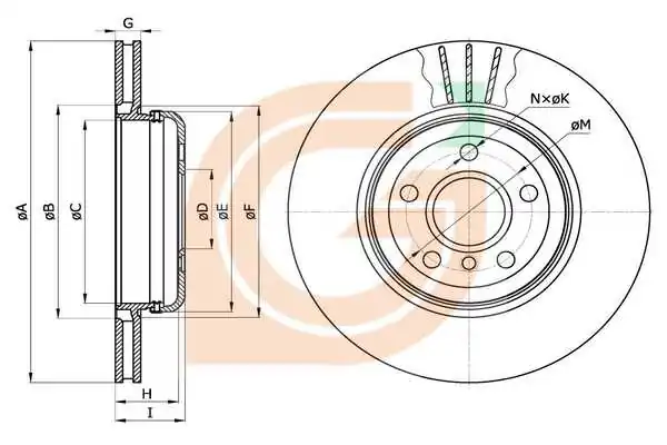 GAMA-SA féktárcsa - GM20998 - TothCarparts