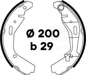 TRIALLI fékpofakészlet - GF 4697 - TothCarparts