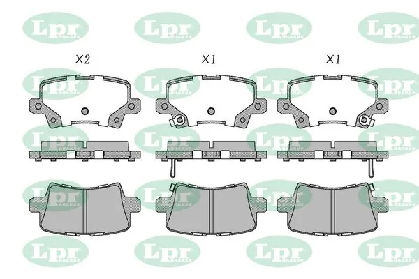 LPR-CN fékbetétkészlet, tárcsafék - 05P1273 - TothCarparts