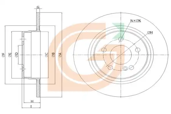 GAMA-SA féktárcsa - GM10288 - TothCarparts