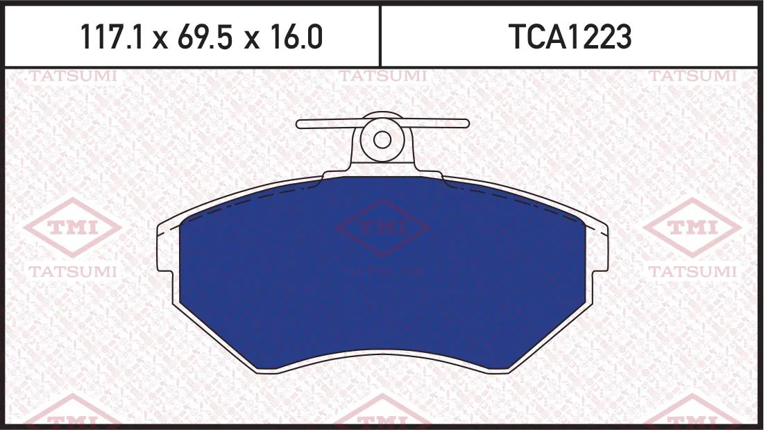 TATSUMI fékbetétkészlet, tárcsafék - TCA1223 - TothCarparts