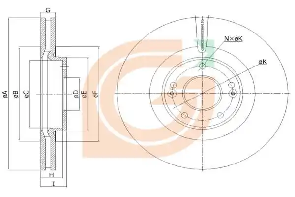 GAMA-SA féktárcsa - GM20011 - TothCarparts