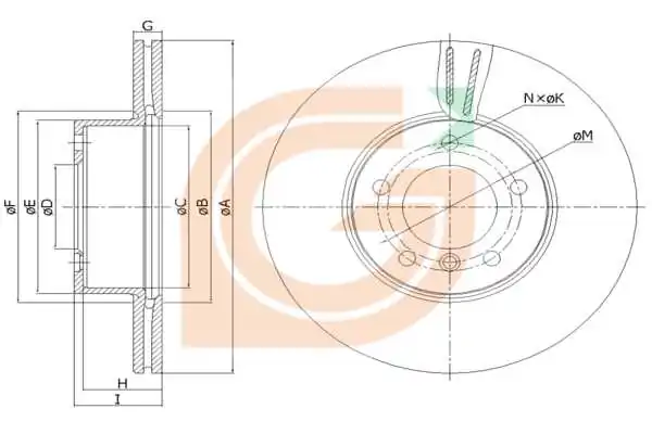 GAMA-SA féktárcsa - GM20224 - TothCarparts