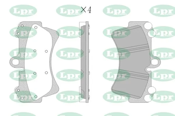 LPR-CN fékbetétkészlet, tárcsafék - 05P1257 - TothCarparts