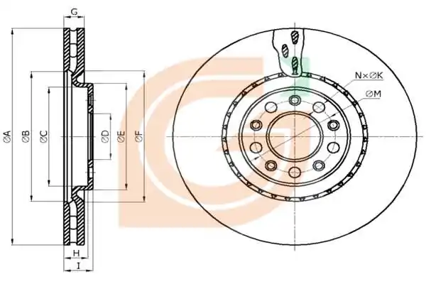 GAMA-SA féktárcsa - GM20943 - TothCarparts
