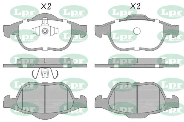 LPR-CN fékbetétkészlet, tárcsafék - 05P1678 - TothCarparts