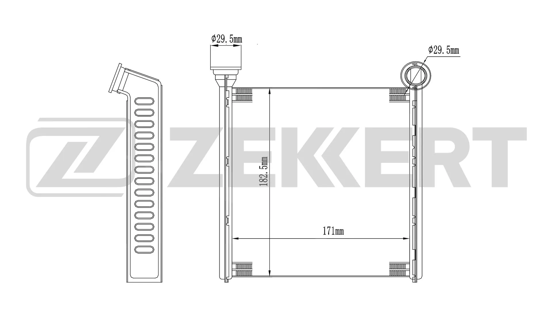 ZEKKERT Hőcserélő, belső tér fűtés - MK-5146 - TothCarparts