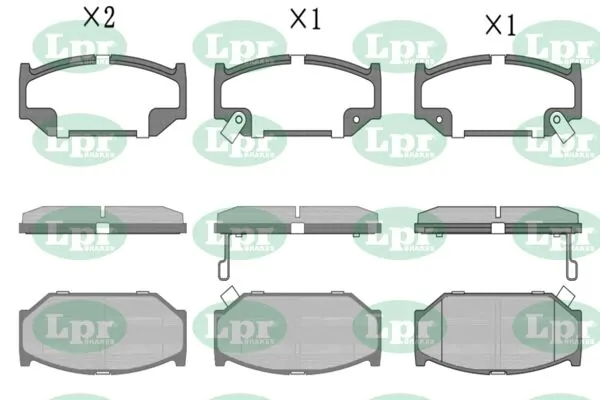 LPR-CN fékbetétkészlet, tárcsafék - 05P1594 - TothCarparts
