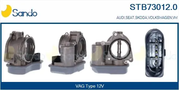 SANDO fojtószelep ház - STB73012.0 - TothCarparts
