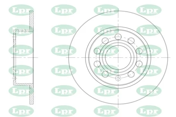 LPR-CN féktárcsa - A1003P - TothCarparts
