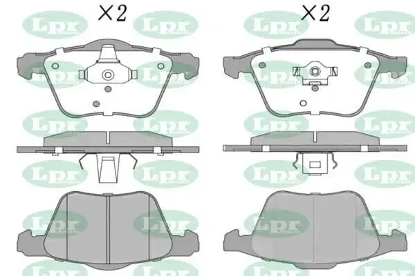 LPR-CN fékbetétkészlet, tárcsafék - 05P1237 - TothCarparts