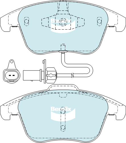 BENDIX-SEA fékbetétkészlet, tárcsafék - DB2184 MKT - TothCarparts