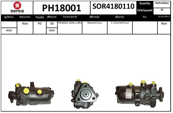 EAI hidraulikus szivattyú, kormányzás - PH18001 - TothCarparts