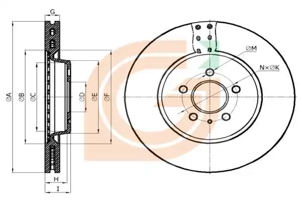 GAMA-SA féktárcsa - GM20500 - TothCarparts