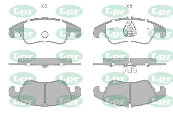 LPR-CN fékbetétkészlet, tárcsafék - 05P1420 - TothCarparts