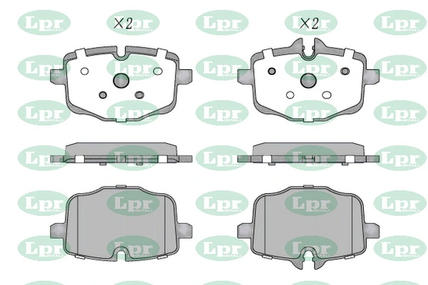 LPR-CN fékbetétkészlet, tárcsafék - 05P1631 - TothCarparts