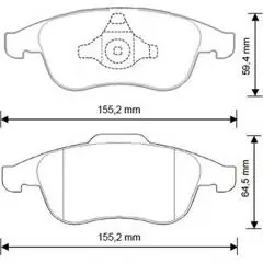 BÖLK fékbetétkészlet, tárcsafék - BOL-G041164 - TothCarparts