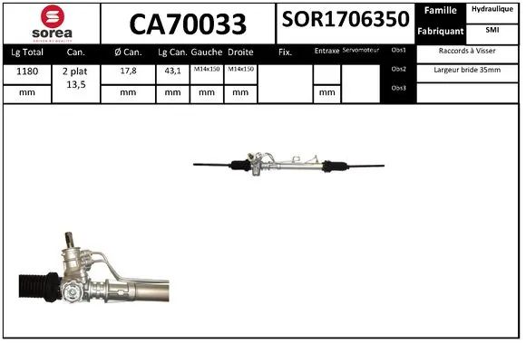 STARTCAR kormánygép - CA70033 - TothCarparts