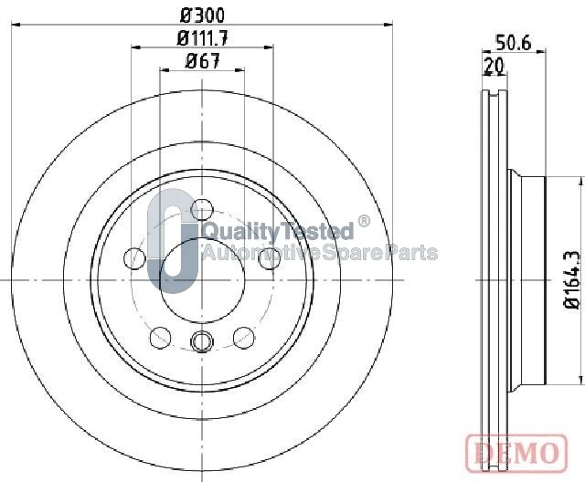 JAPANPARTS féktárcsa - DP0106JM - TothCarparts