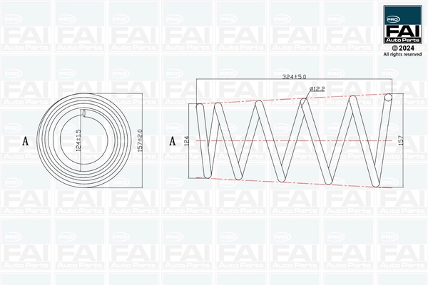 FAI AutoParts futómű rugó - FPCS179 - TothCarparts