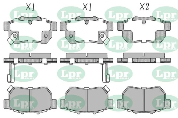 LPR-CN fékbetétkészlet, tárcsafék - 05P991 - TothCarparts