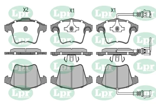 LPR-CN fékbetétkészlet, tárcsafék - 05P1536 - TothCarparts