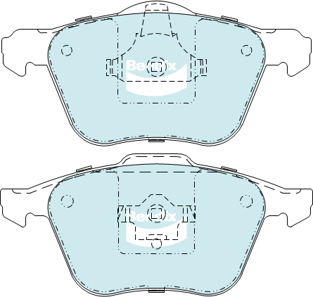 BENDIX-SEA fékbetétkészlet, tárcsafék - DB1658 4WD - TothCarparts
