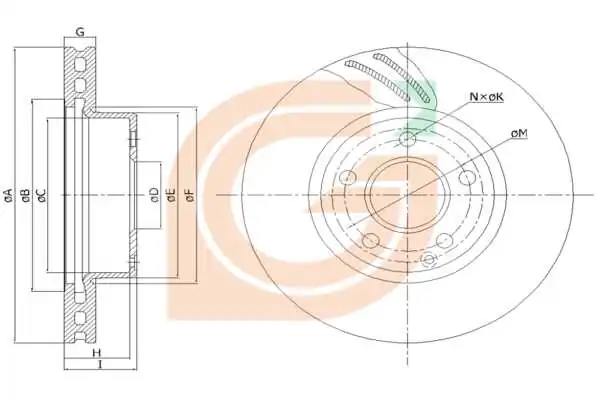 GAMA-SA féktárcsa - GM20447 - TothCarparts