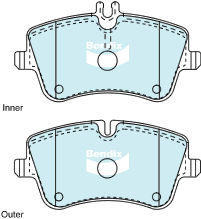 BENDIX-SEA fékbetétkészlet, tárcsafék - DB1921 EURO+ - TothCarparts