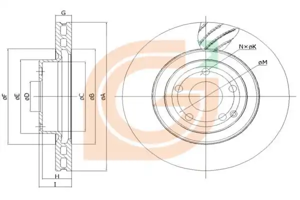 GAMA-SA féktárcsa - GM20097 - TothCarparts