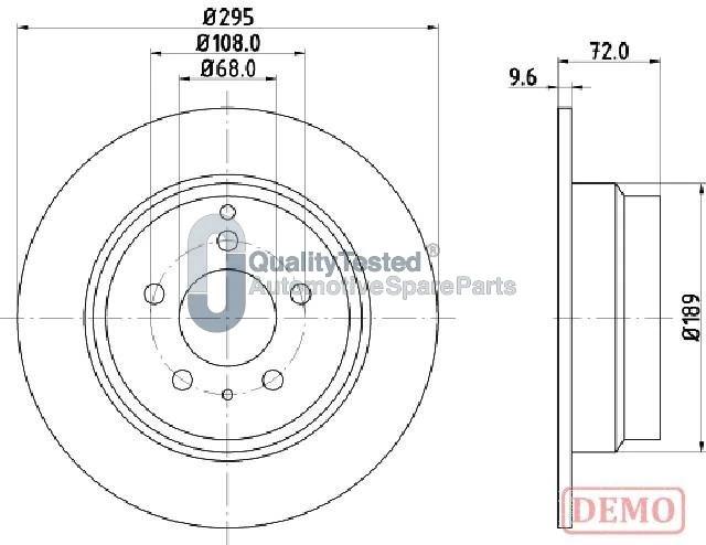 JAPANPARTS féktárcsa - DP0319JM - TothCarparts