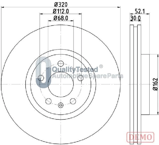 JAPANPARTS féktárcsa - DI0919JM - TothCarparts