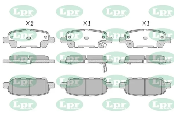 LPR-CN fékbetétkészlet, tárcsafék - 05P857 - TothCarparts