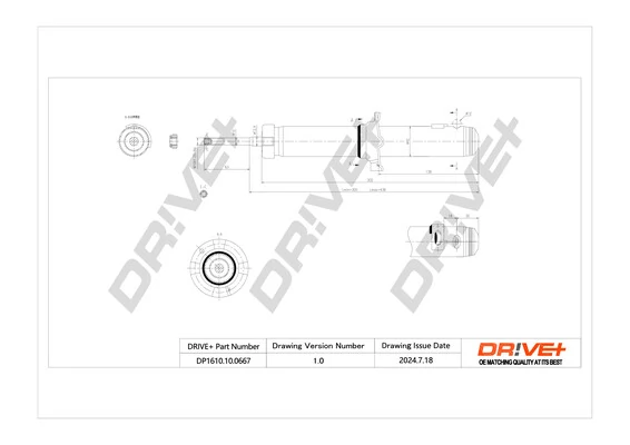 Dr!ve+ lengéscsillapító - DP1610.10.0667 - TothCarparts