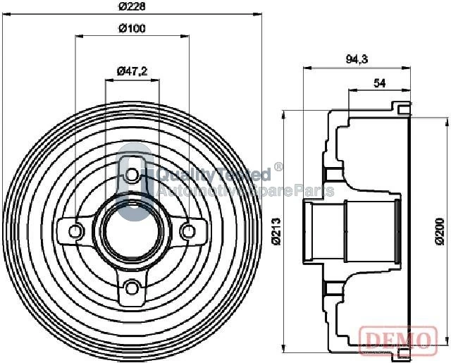 JAPANPARTS fékdob - TA0412JM - TothCarparts