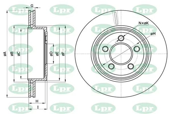 LPR-CN féktárcsa - C3007V - TothCarparts