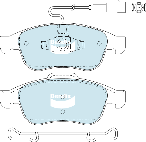BENDIX-SEA fékbetétkészlet, tárcsafék - DB2312 GCT - TothCarparts