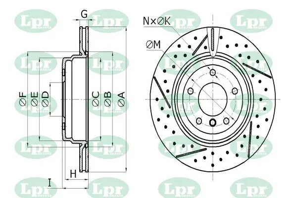 LPR-CN féktárcsa - B2059V - TothCarparts