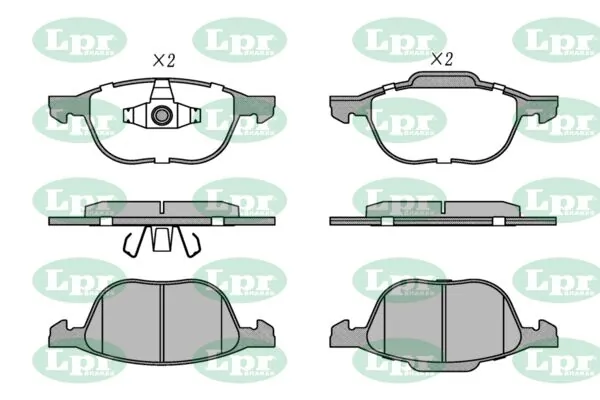 LPR-CN fékbetétkészlet, tárcsafék - 05P1190 - TothCarparts