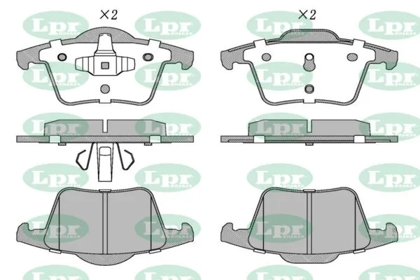 LPR-CN fékbetétkészlet, tárcsafék - 05P1234 - TothCarparts