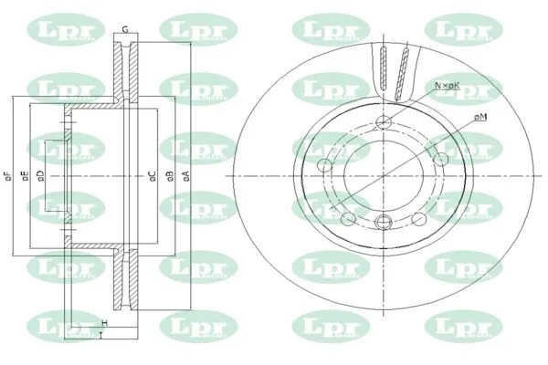 LPR-CN féktárcsa - B2017V - TothCarparts