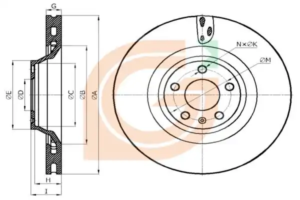 GAMA-SA féktárcsa - GM20527 - TothCarparts