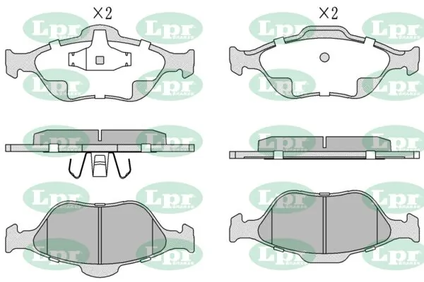 LPR-CN fékbetétkészlet, tárcsafék - 05P949 - TothCarparts